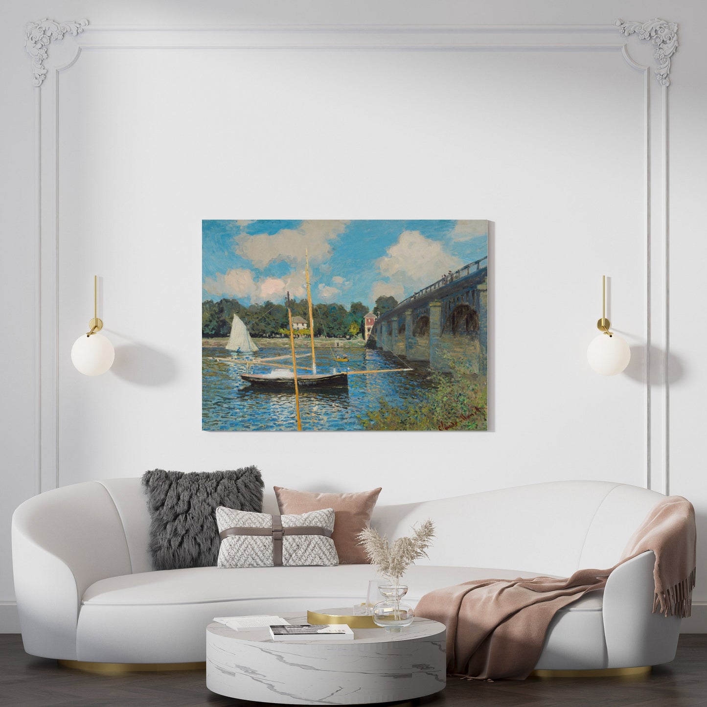 Claude Monet's The Bridge at Argenteuil // Wall Art Print
