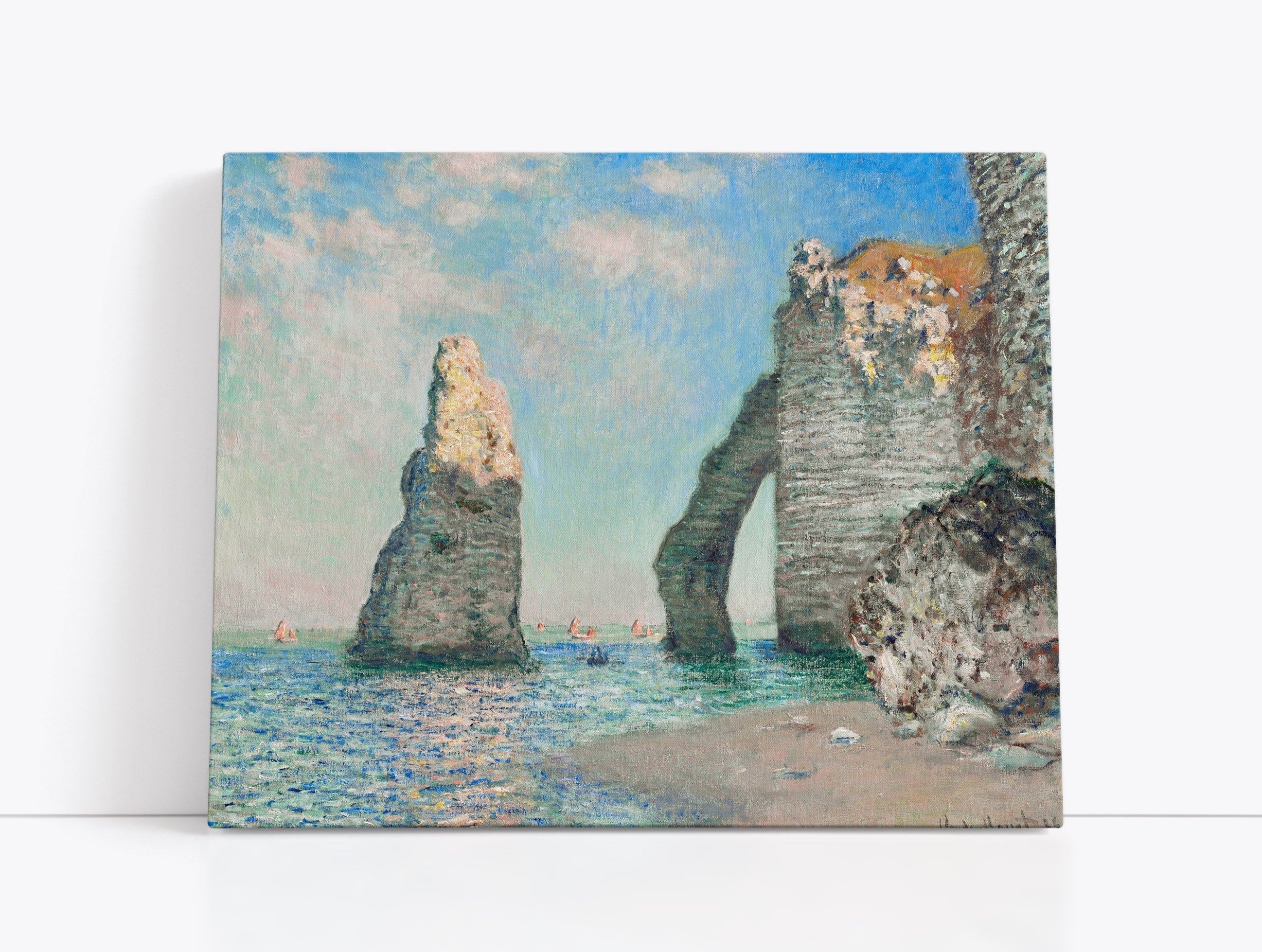 Claude Monet's The Cliffs at Étretat // Wall Art Print