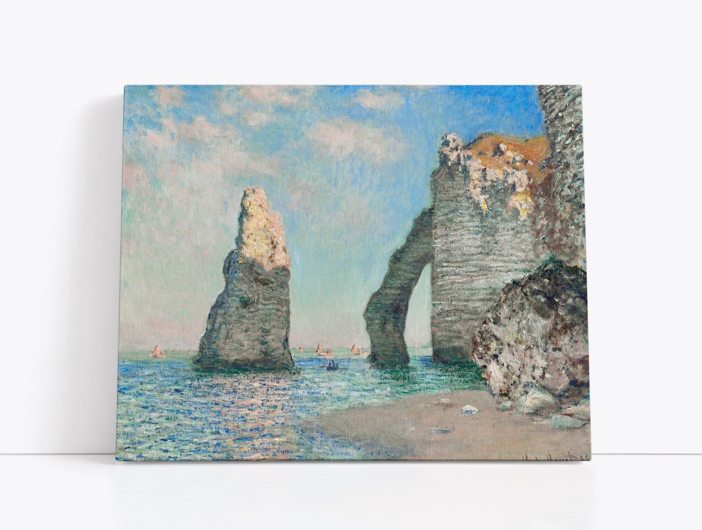 Claude Monet's The Cliffs at Étretat // Wall Art Print
