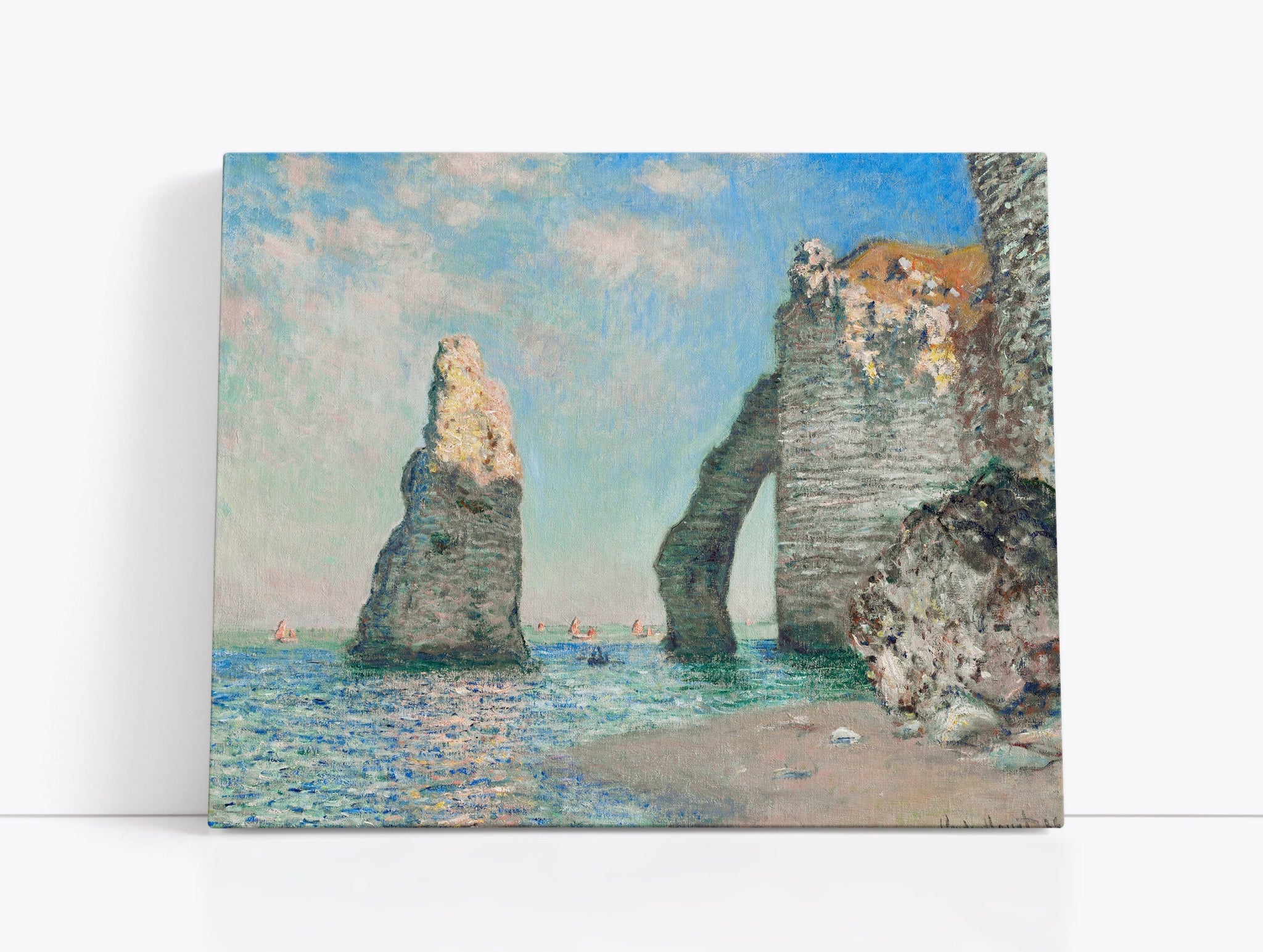 Claude Monet's The Cliffs at Étretat // Wall Art Print