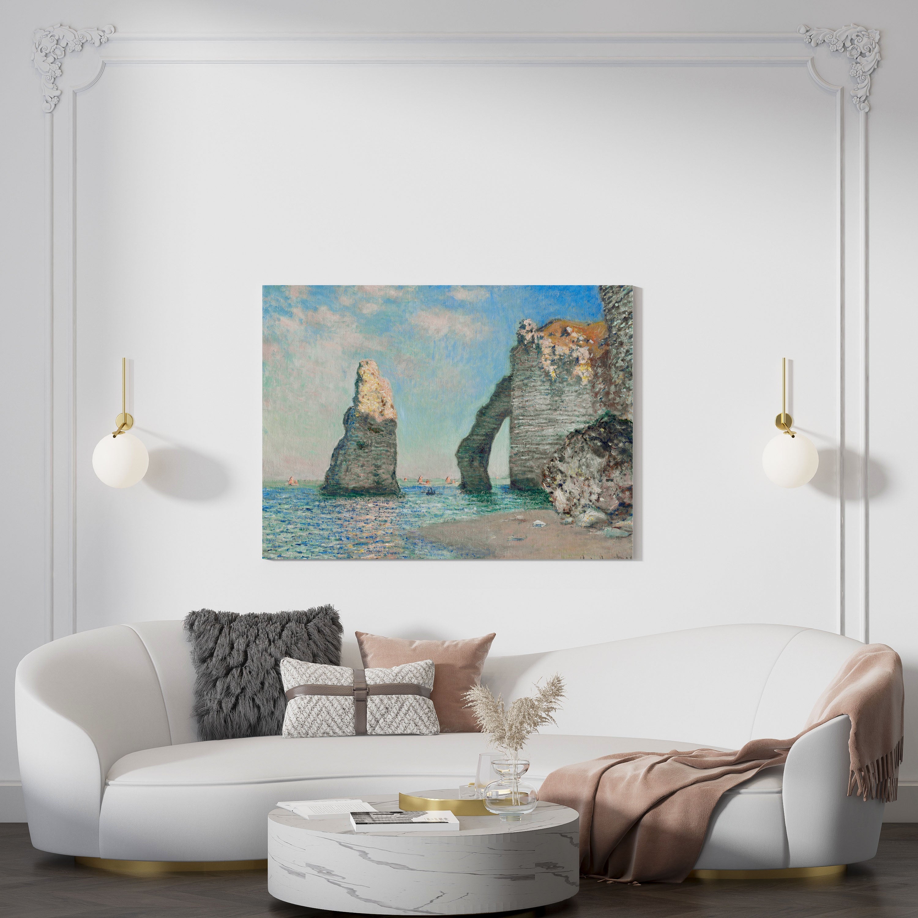 Claude Monet's The Cliffs at Étretat // Wall Art Print