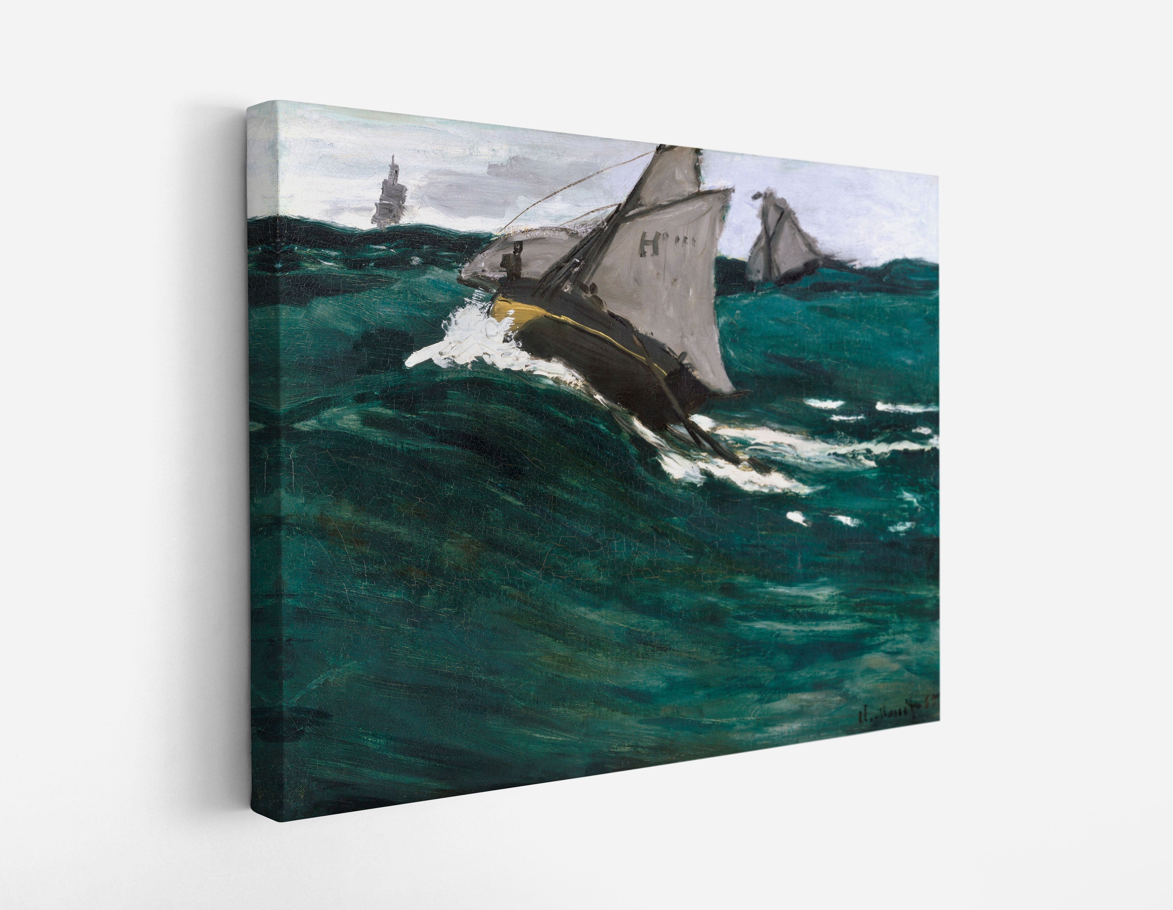 Claude Monet's The Green Wave // Wall Art Print