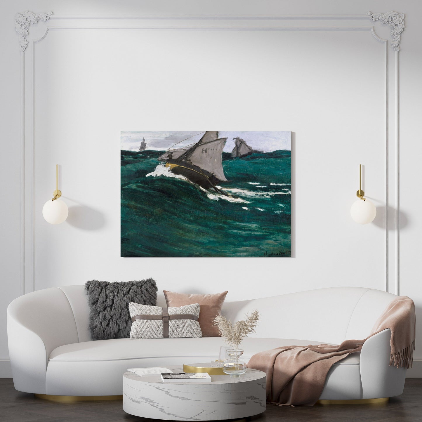 Claude Monet's The Green Wave // Wall Art Print