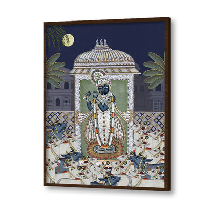 Shrinathji & Cows 1 - Blue