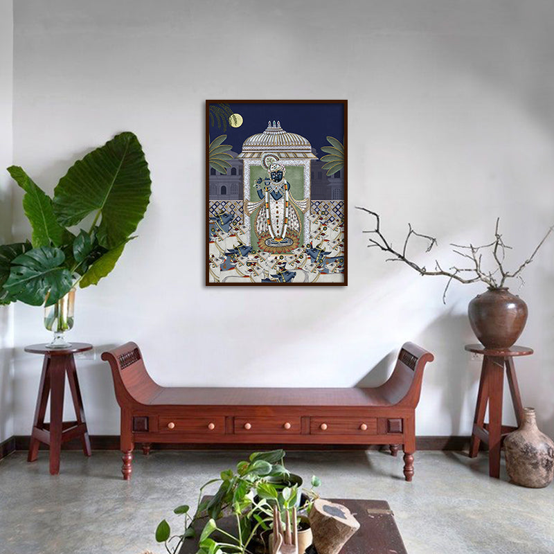 Shrinathji & Cows 1 - Blue