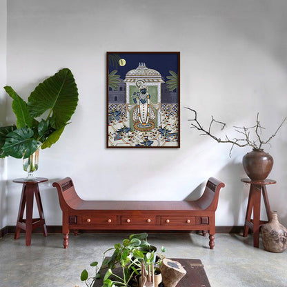 Shrinathji & Cows 1 - Blue