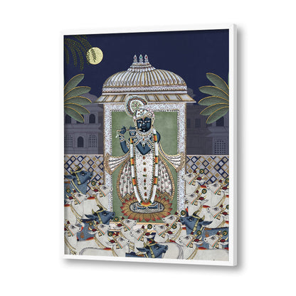 Shrinathji & Cows 1 - Blue