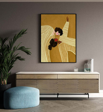 TWO LINE WOMEN , PORTRAITS & FIGURATIVE ILLUSTRATION