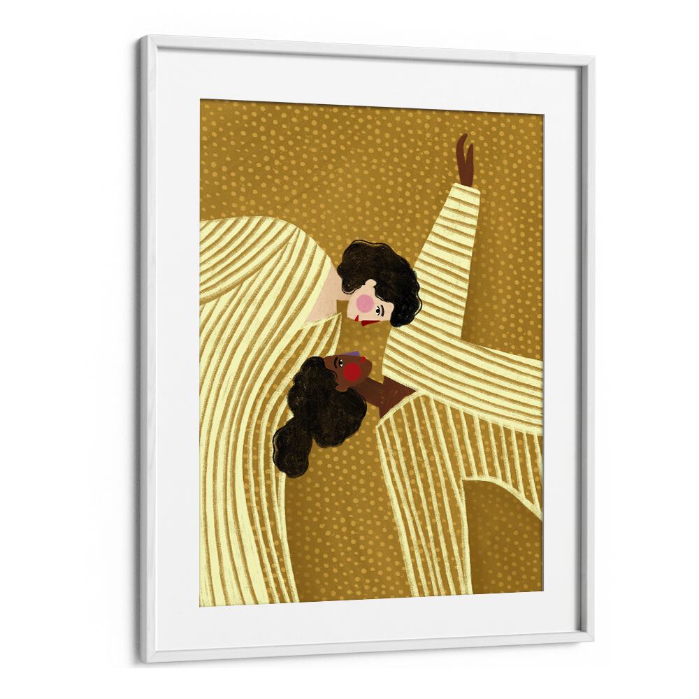 Minimalist TWO LINE WOMEN, PORTRAITS by Bea Muller showcase elegant femininity in vibrant colors and striking designs.