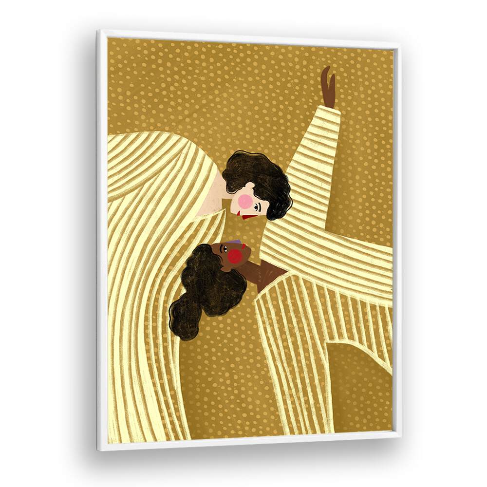 Elegant TWO LINE WOMEN, PORTRAITS by Bea Muller, showcasing minimalistic feminine beauty in a striking illustration.