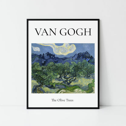 Famous Art Posters Set of 4, Van Gogh Paintings, Famous Paintings
