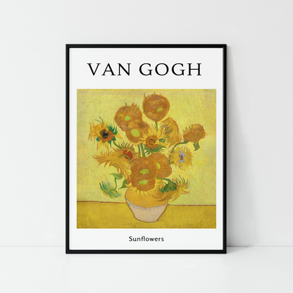 Famous Art Posters Set of 4, Van Gogh Paintings, Famous Paintings
