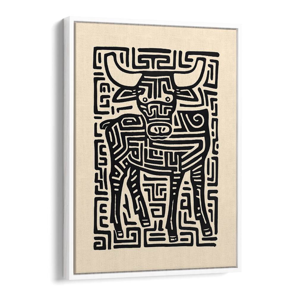 Stylish TAURUS NO II, ZODIAC poster featuring a unique bull design, perfect for any astrology lover's decor.