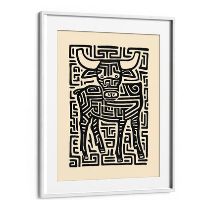 Stylish TAURUS NO II, ZODIAC poster featuring intricate bull design, perfect for enhancing any space.