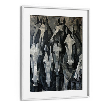 HORSE POSTER XVII , ANIMAL PAINTINGS