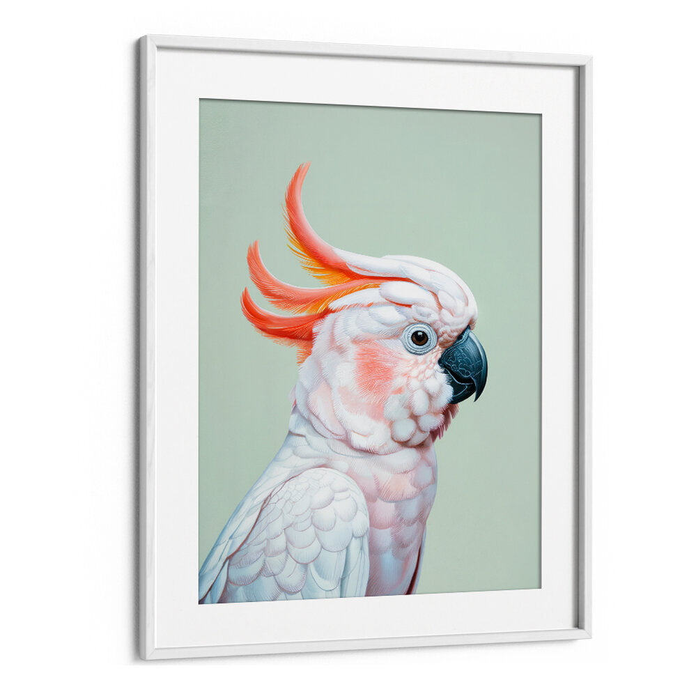 WHITE COCKATOO I , ANIMAL PAINTINGS