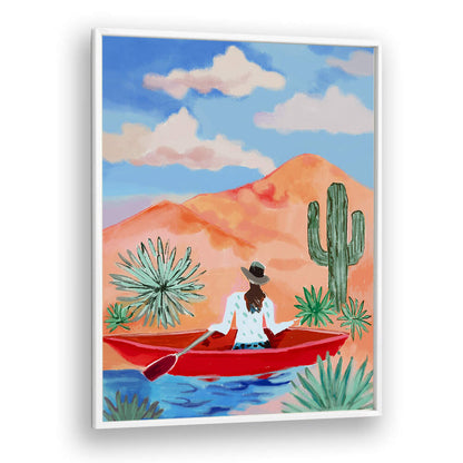 DESERT ROWING DREAM , COWBOY & MODERN AMERICANA PAINTINGS