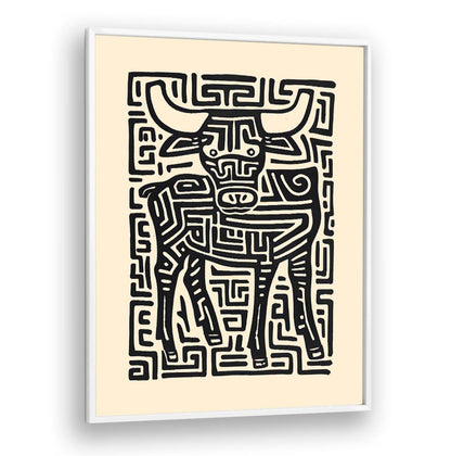 Stylish TAURUS NO II, ZODIAC poster showcasing intricate bull design, perfect for astrology enthusiasts.