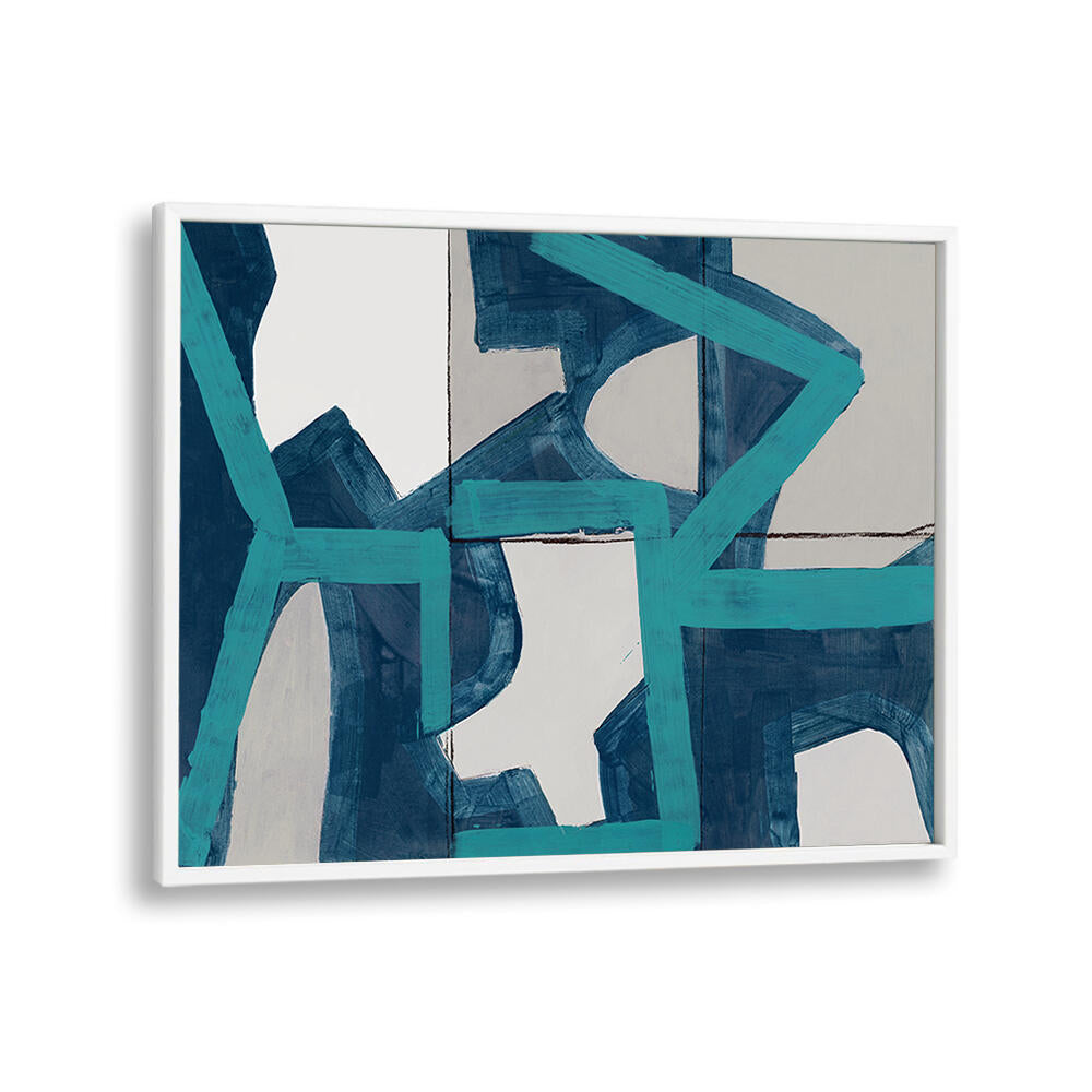 Stylish METRIC BLUE Geometric Art Prints featuring modern designs to enhance your contemporary living space.