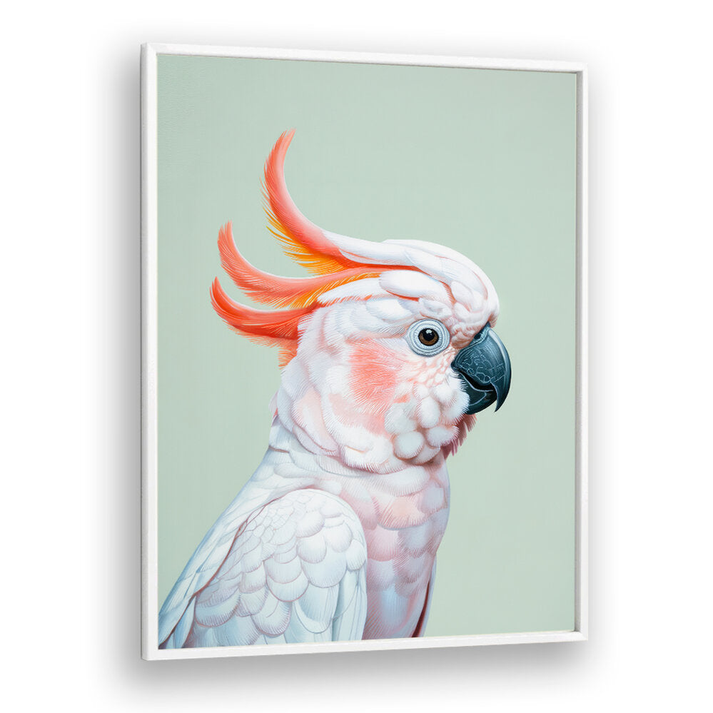 WHITE COCKATOO I , ANIMAL PAINTINGS