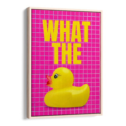 Bright and fun What the Duck quotes poster, perfect for adding humor and charm to any space.