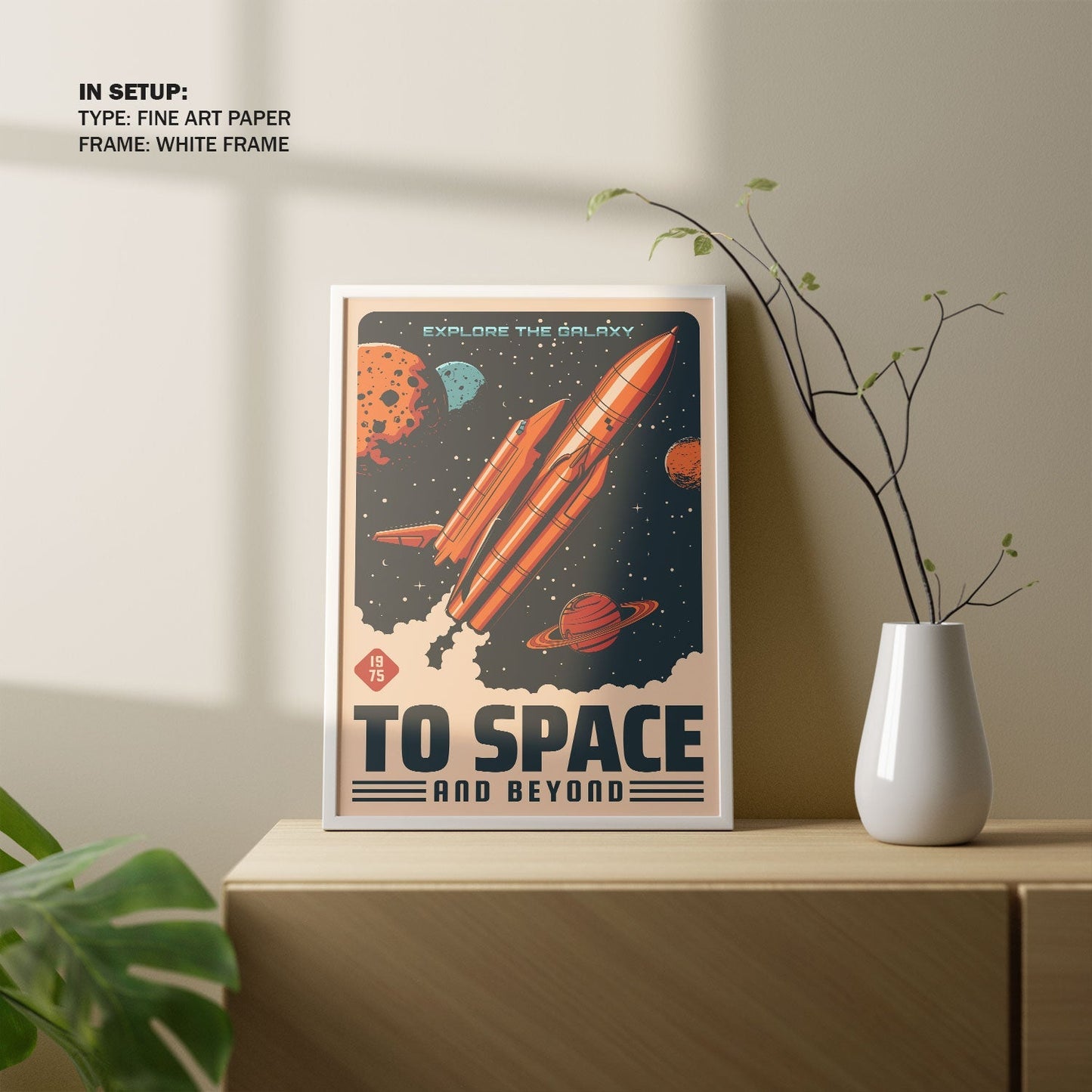 To Space Poster, Space Art