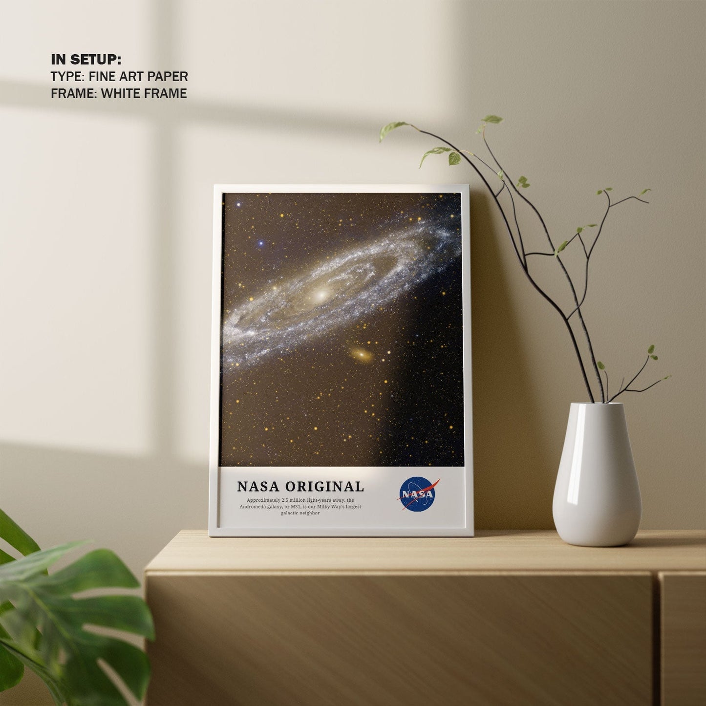 Andromeda-Largest Neighbor Galaxy, NASA Art Posters
