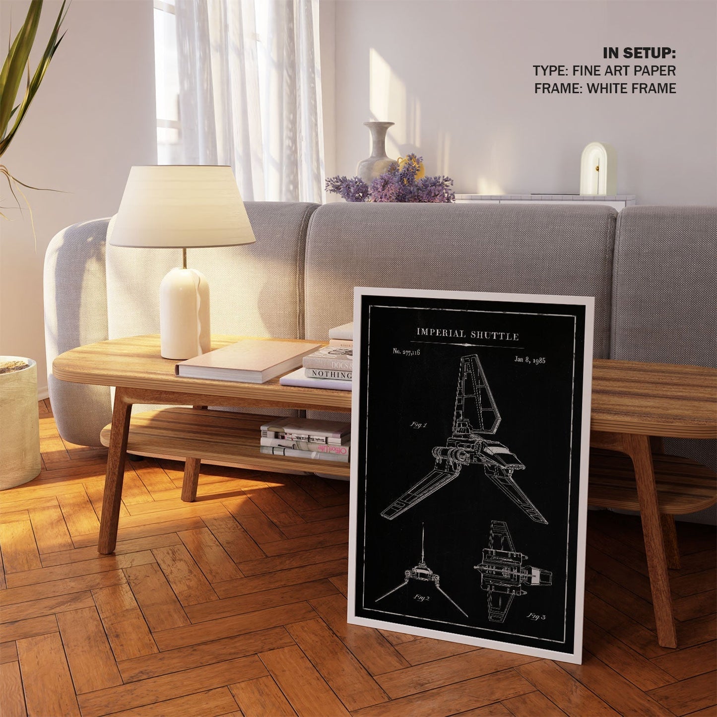 Chalk Imperial Shuttle, Blueprint Patent Art