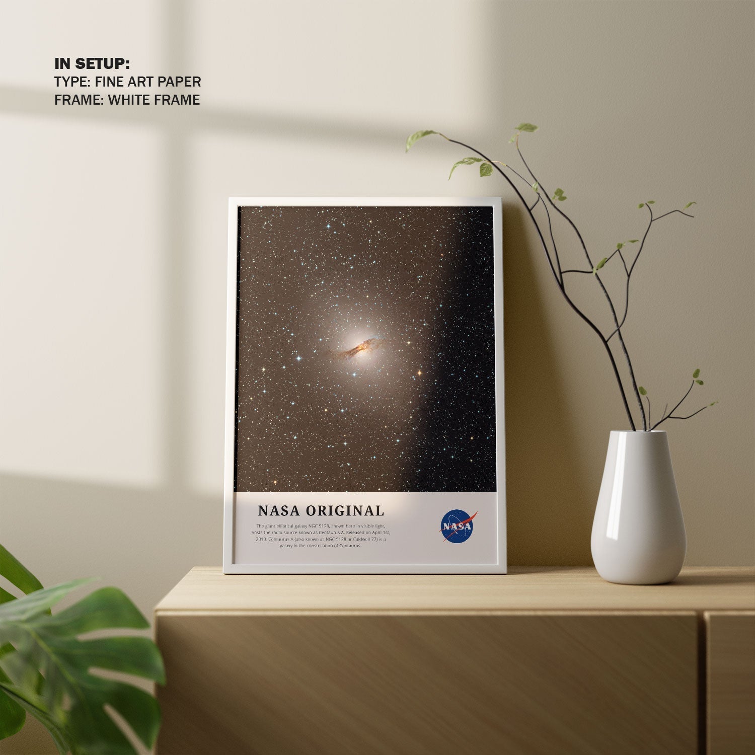 Elliptical Galaxy, NASA Art Posters