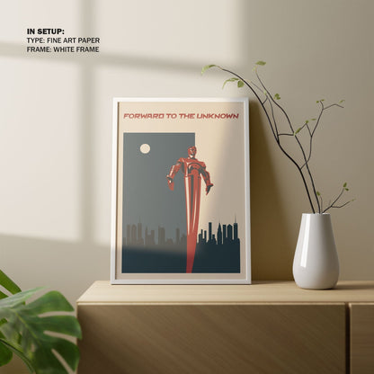 Forward to the Unknown, Space Art Poster
