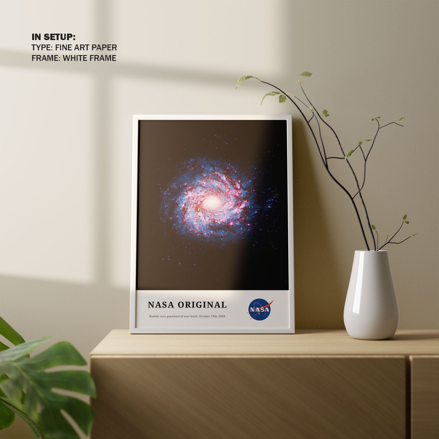 Hubble Sees Pinwheel, NASA Art Posters