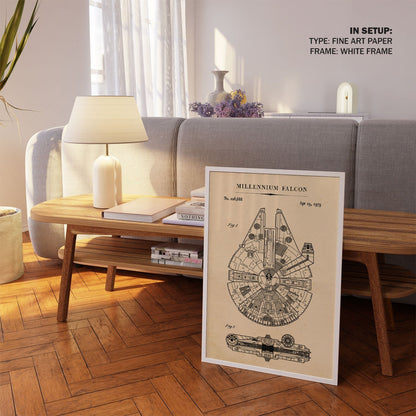 Millennium Falcon, Blueprint Patent Art
