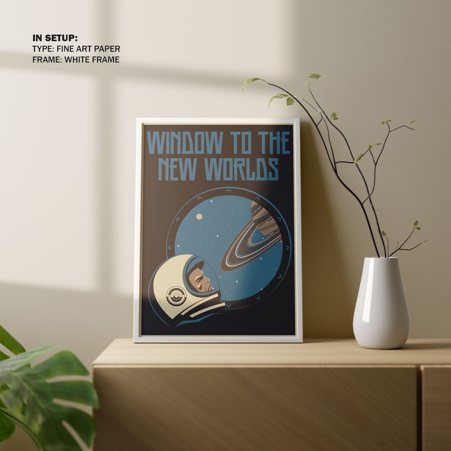 Window to the New Worlds, Space Art Poster