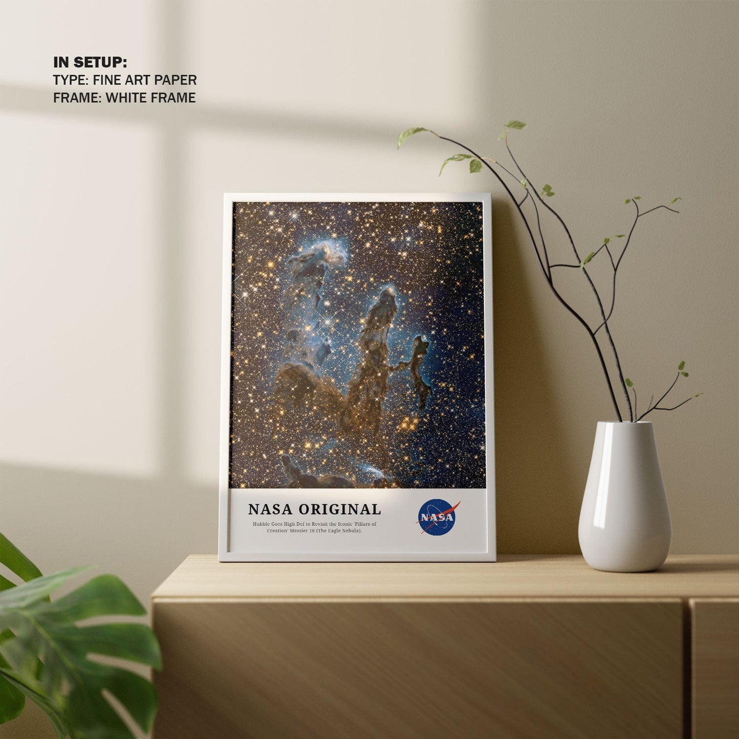 Pillars of Creation The Eagle Nebula, NASA Art Posters