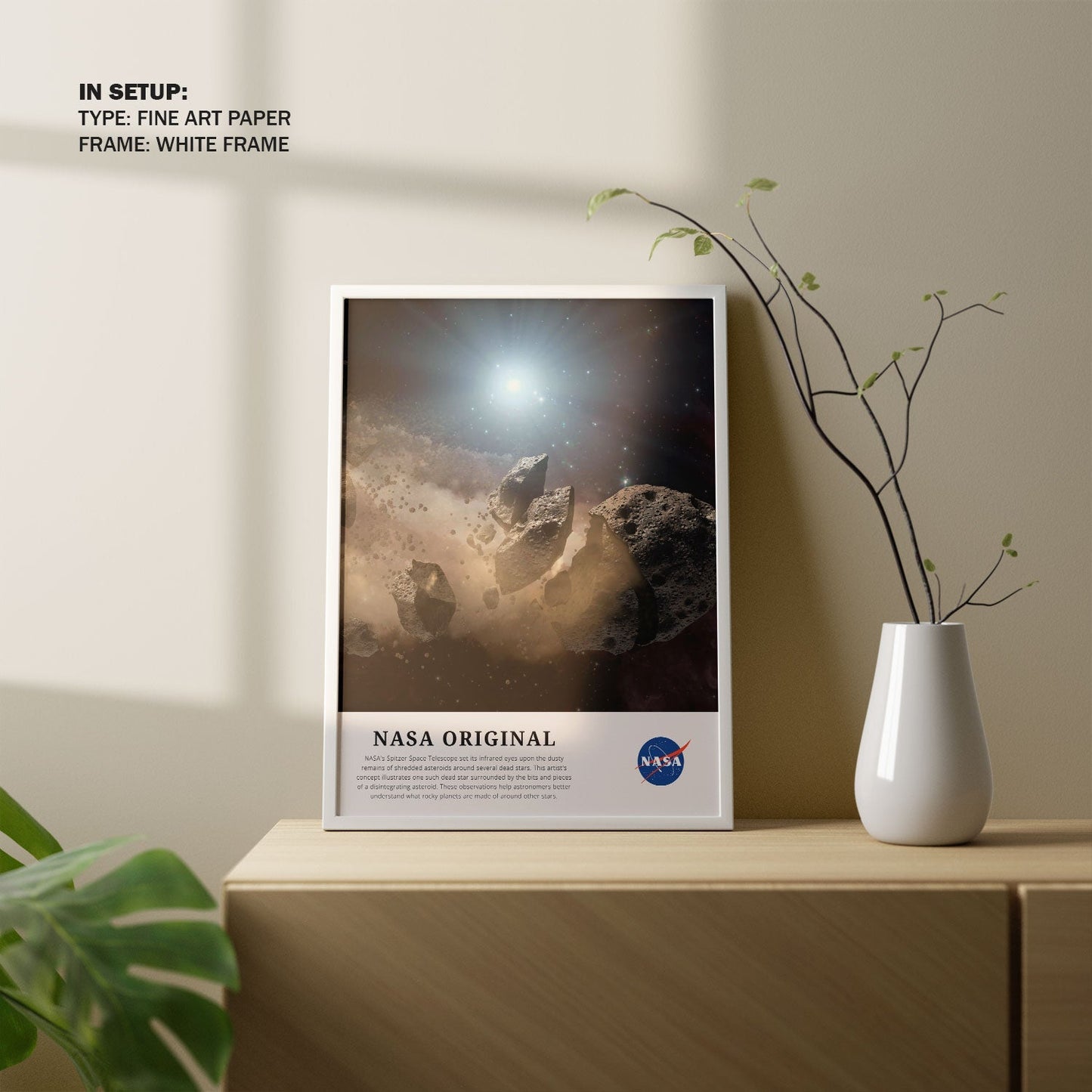 Shredded Asteroids, NASA Art Posters
