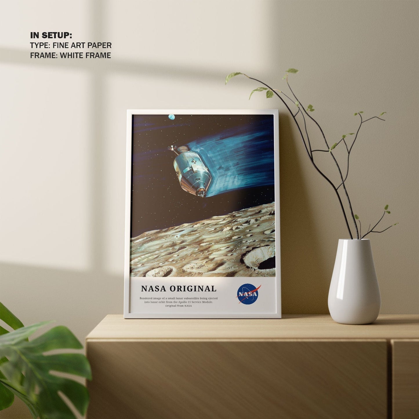 Small Lunar Subsatellite, NASA Art Posters