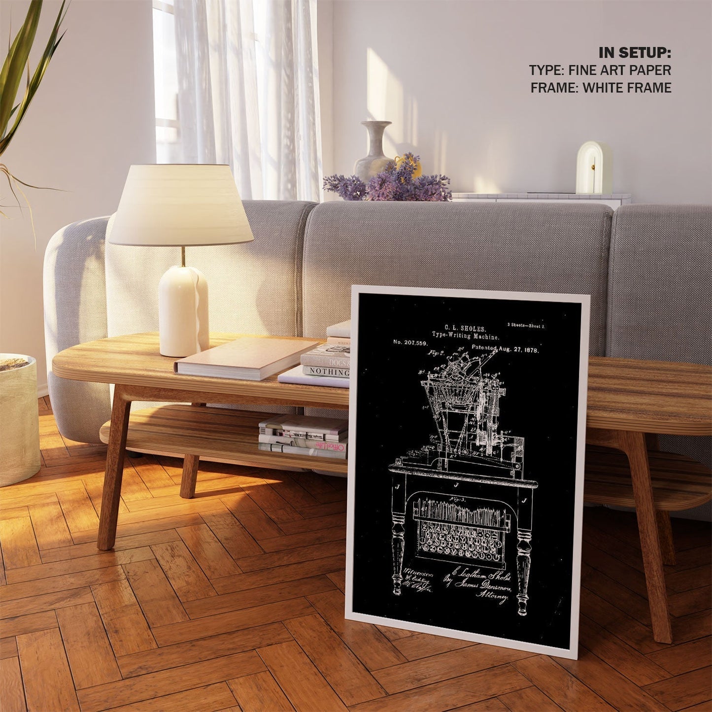 Qwerty keyboard, Blueprint Patent Art