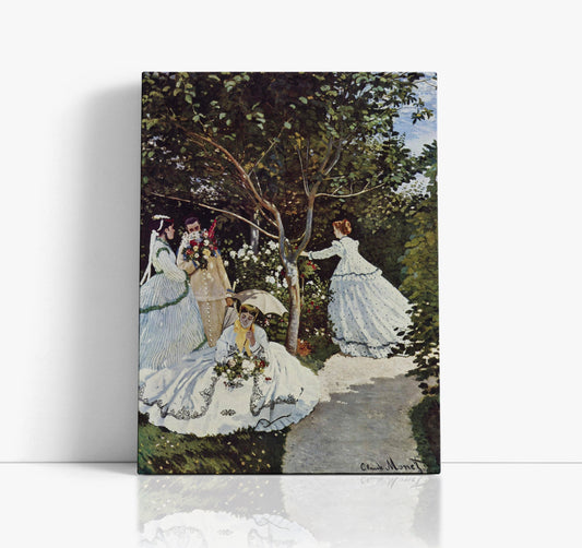 Claude Monet's Women In The Garden // Wall Art Print
