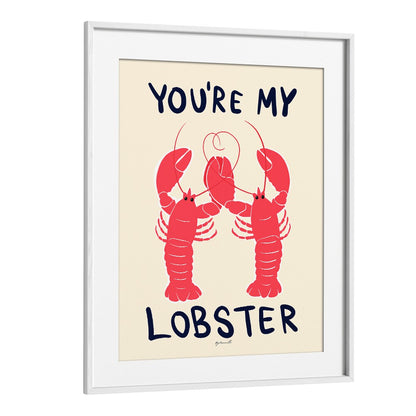 Whimsical YOU'RE MY LOBSTER, KITCHEN POSTERS add charm to your kitchen decor and celebrate love and companionship.