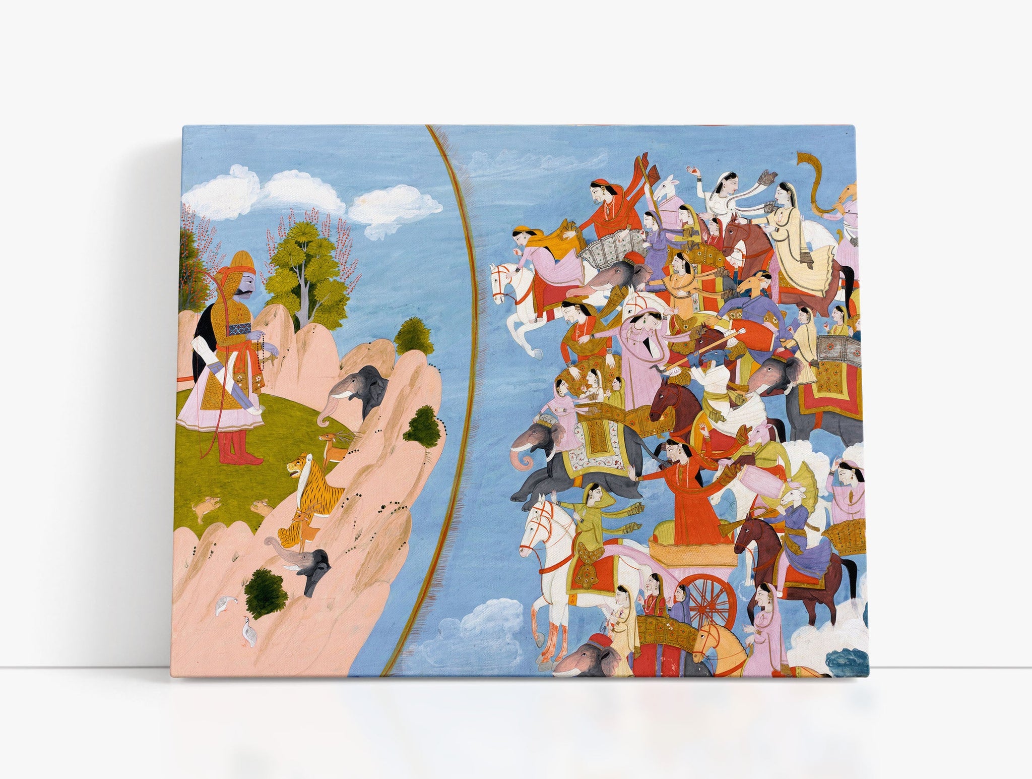 Arjuna and the Celestials ca. 1820 // Wall Art Print
