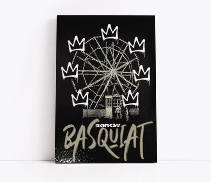 Basquiat x Banksy Inspired Art // Wall Art Print