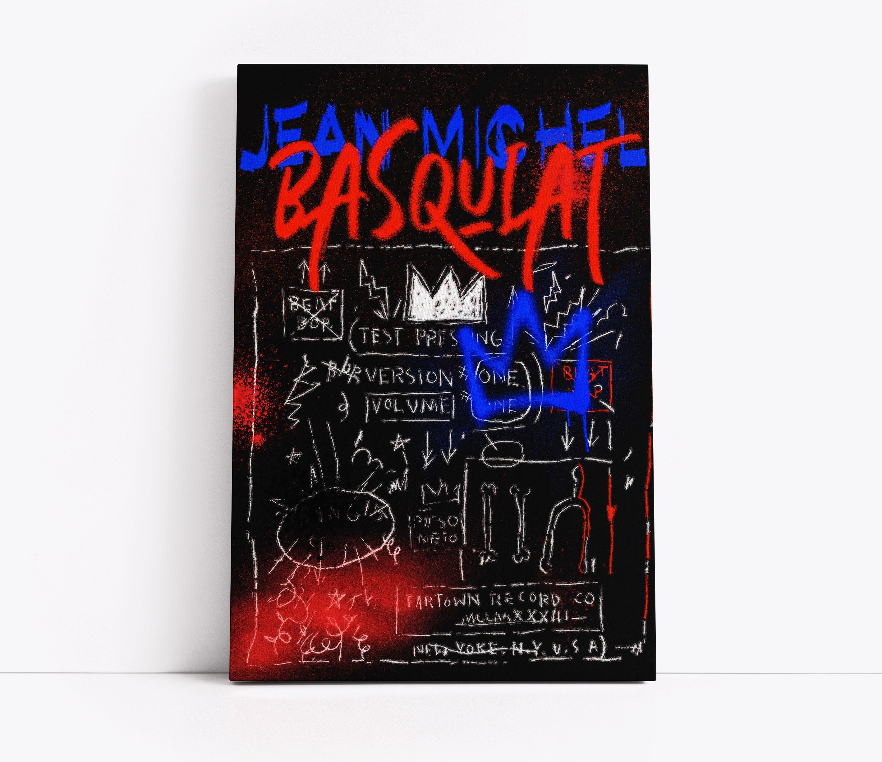 Basquiat Inspired Wall Art Print