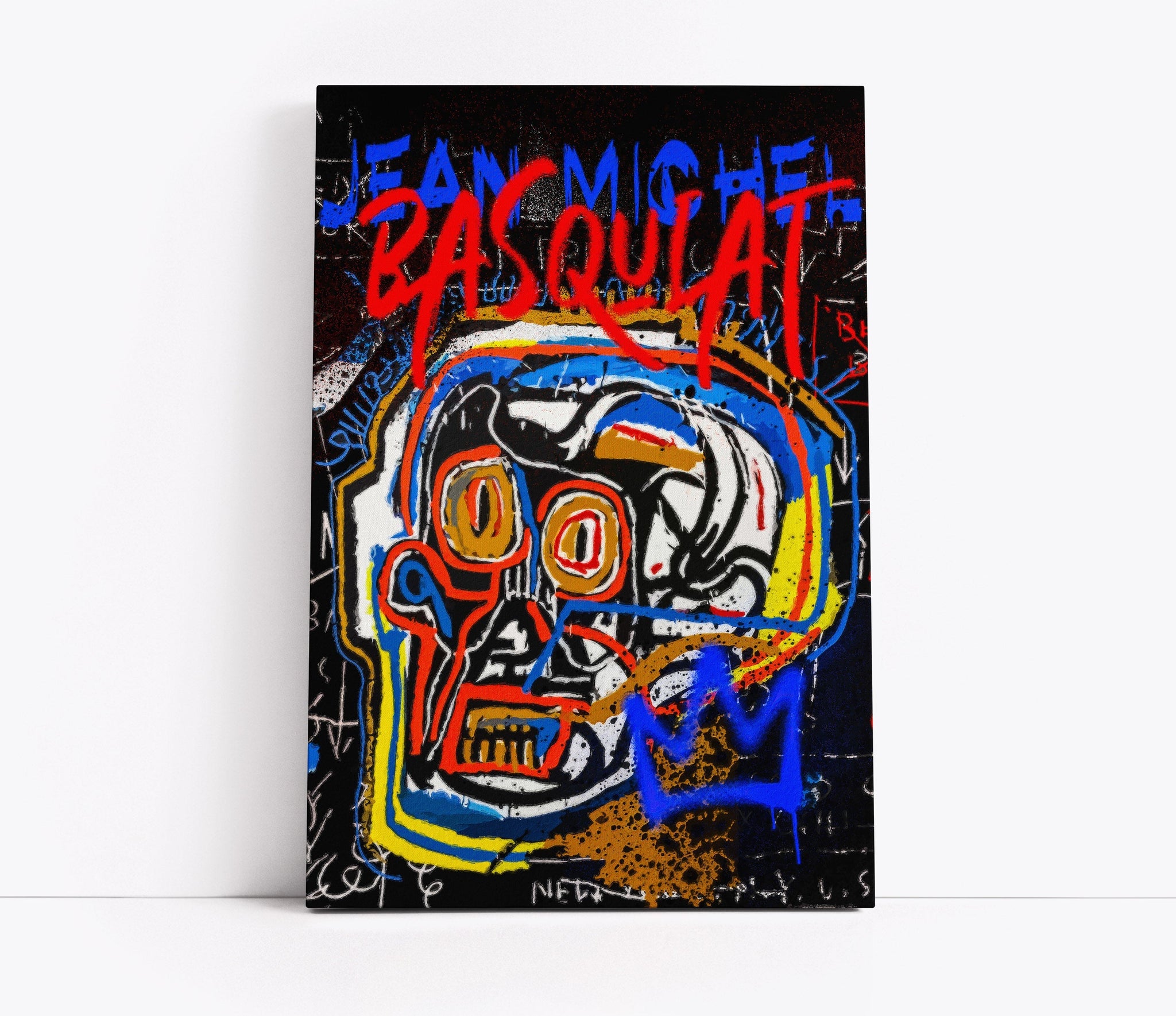 Dynamic Remix Basquiat Inspired Art // Wall Art Print
