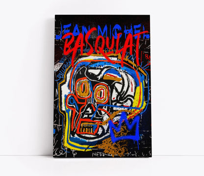 Dynamic Remix Basquiat Inspired Art // Wall Art Print
