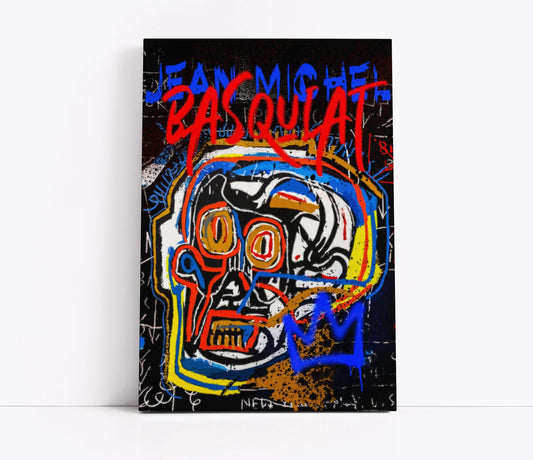 Dynamic Remix Basquiat Inspired Art // Wall Art Print