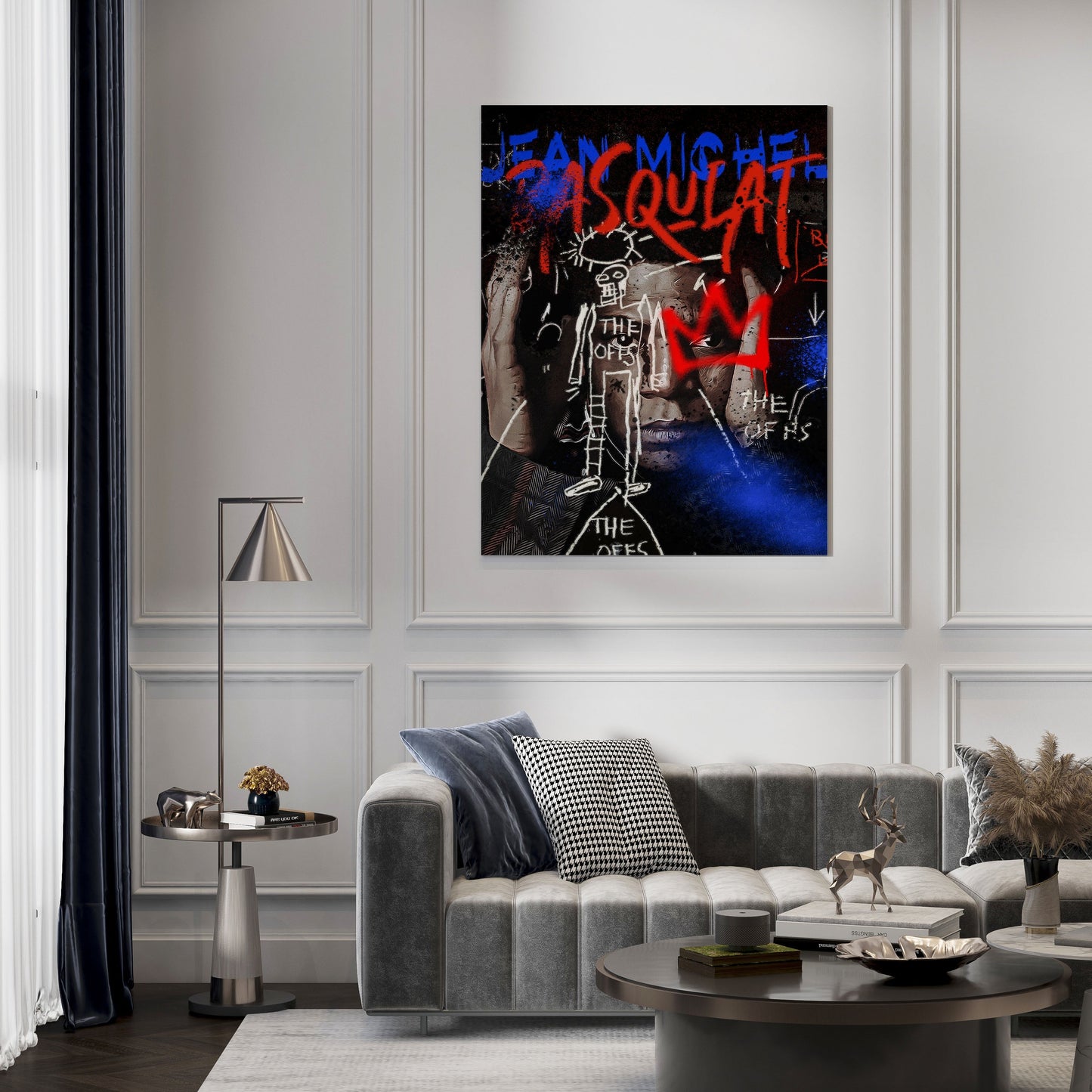 Basquiat Inspired Pop Art Print // Wall Art Print