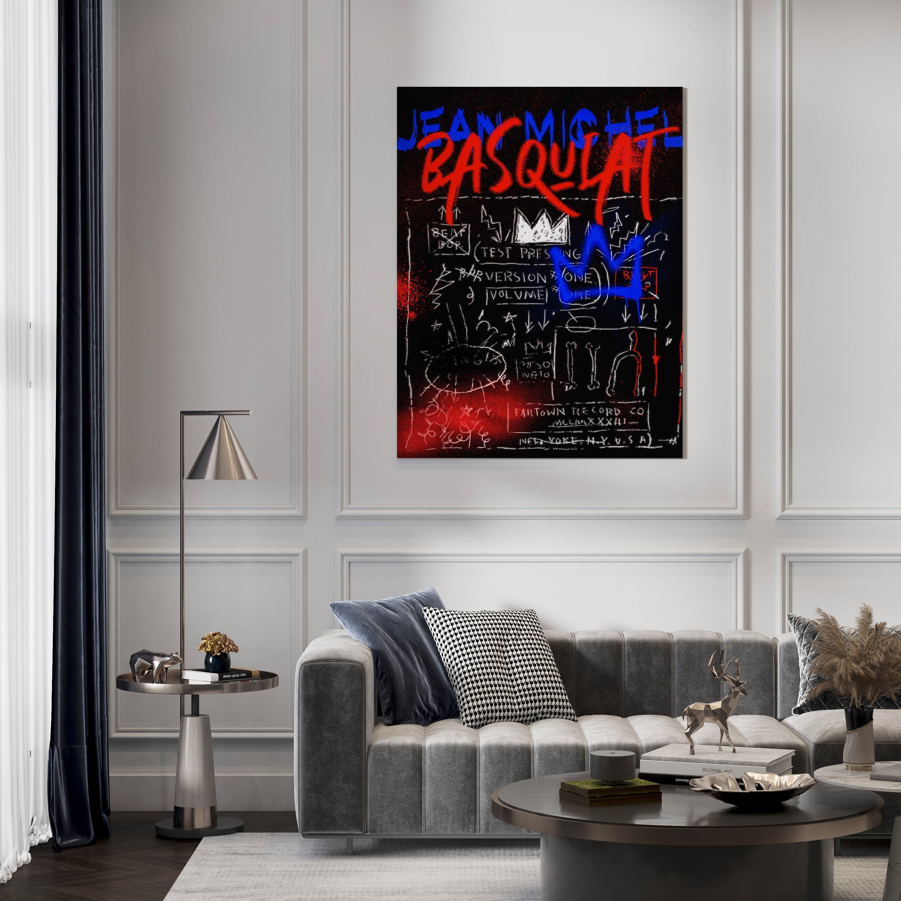 Basquiat Inspired Wall Art Print