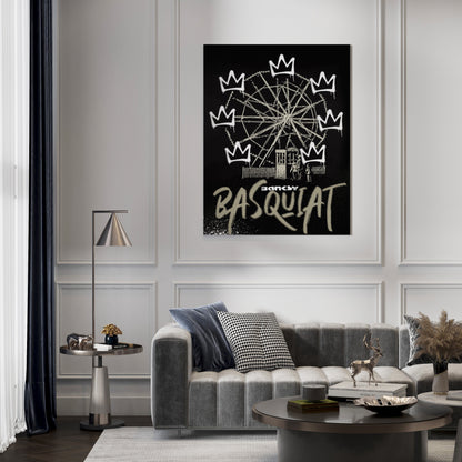 Basquiat x Banksy Inspired Art // Wall Art Print