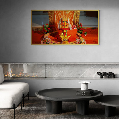 Divine Temple Artwork - Vibrant Hindu Deity Wall Art Decor