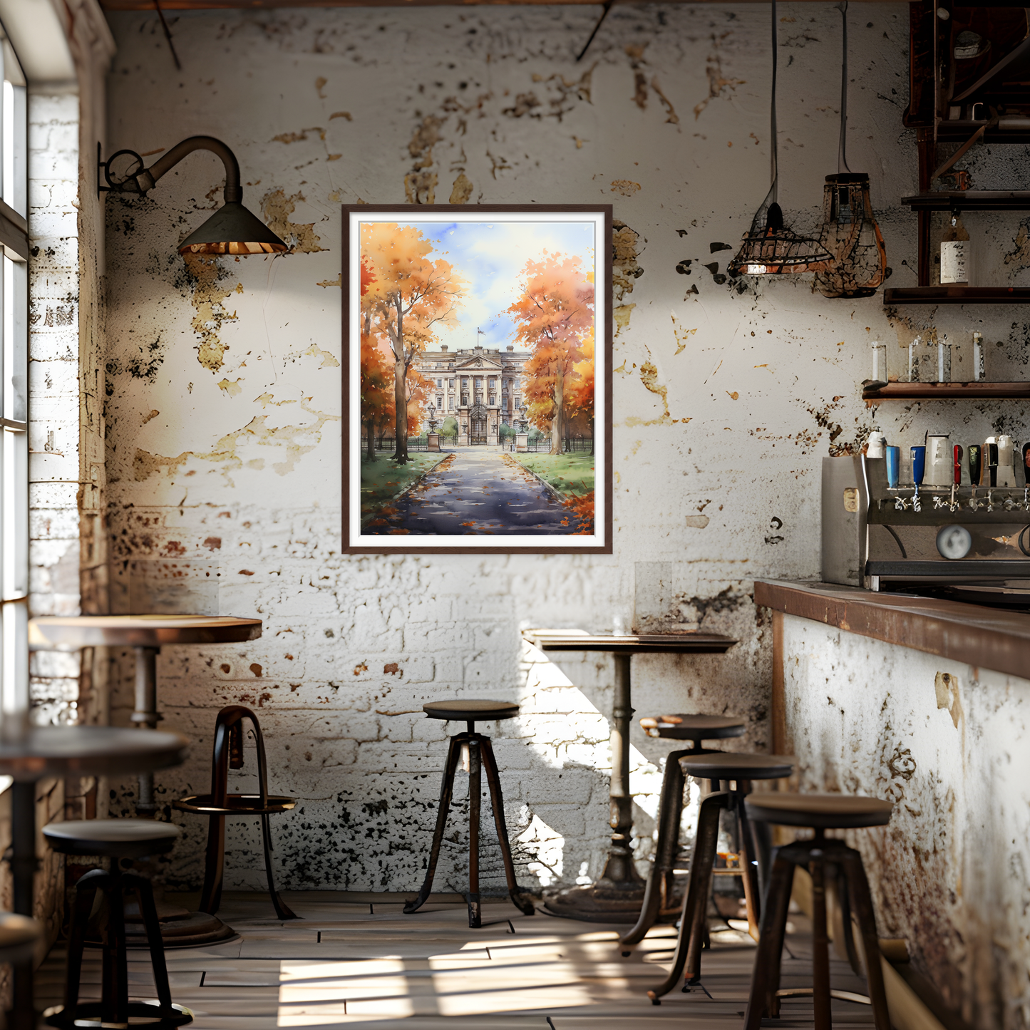 Buckingham Palace in Autumn by Vintage London